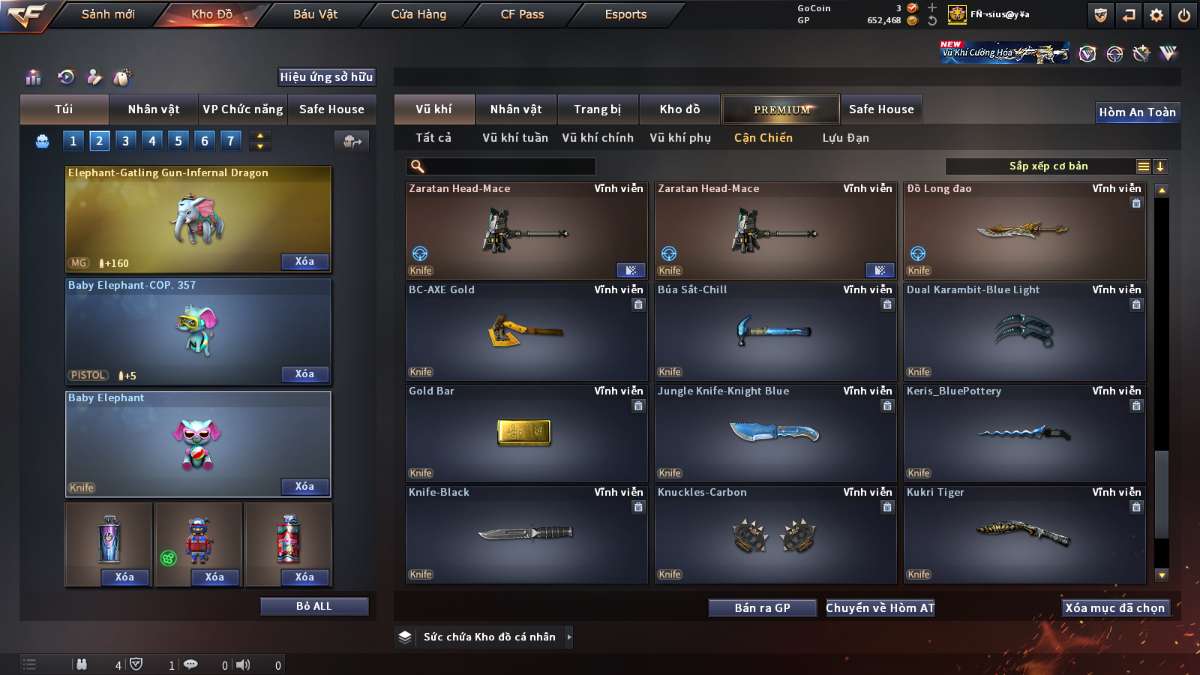 shop acc cf uy tin gia re